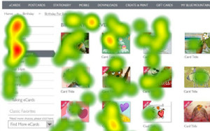 Heat Map of Eye tracking Study